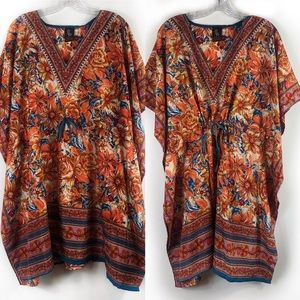 Priya OSFM adjustable waist swim turquoise coverup